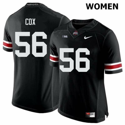 Women's Ohio State Buckeyes #56 Aaron Cox Black Nike NCAA College Football Jersey For Sale DYS3644BI